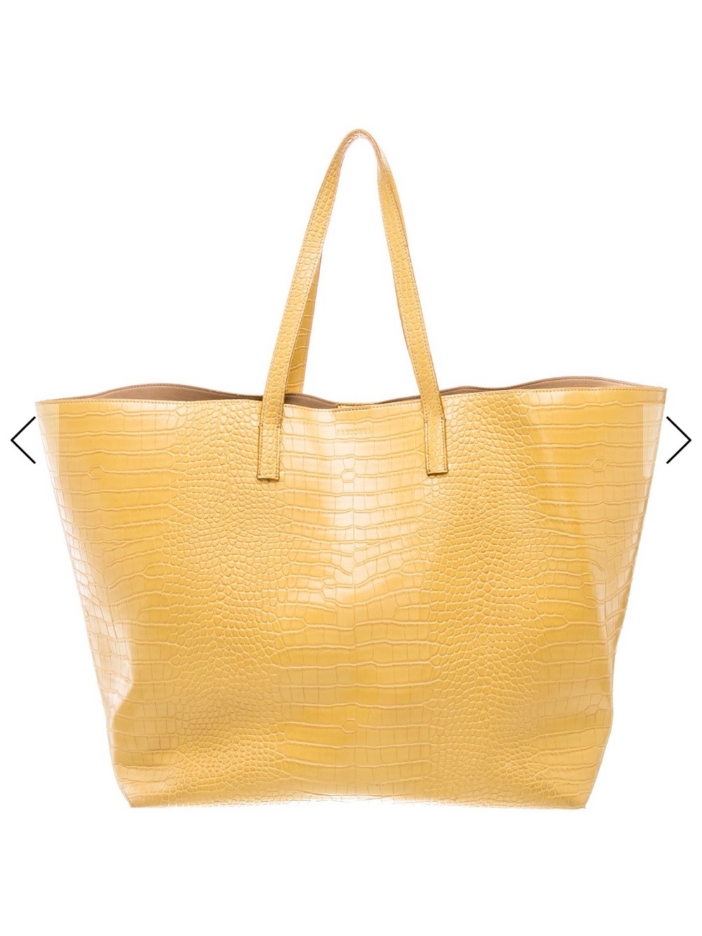Nanushka Yellow Leather Tote